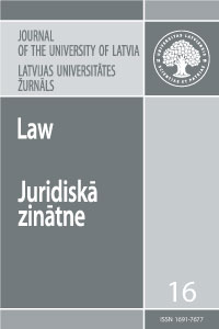 					View Vol. 16 (2023): Journal of the University of Latvia. Law
				