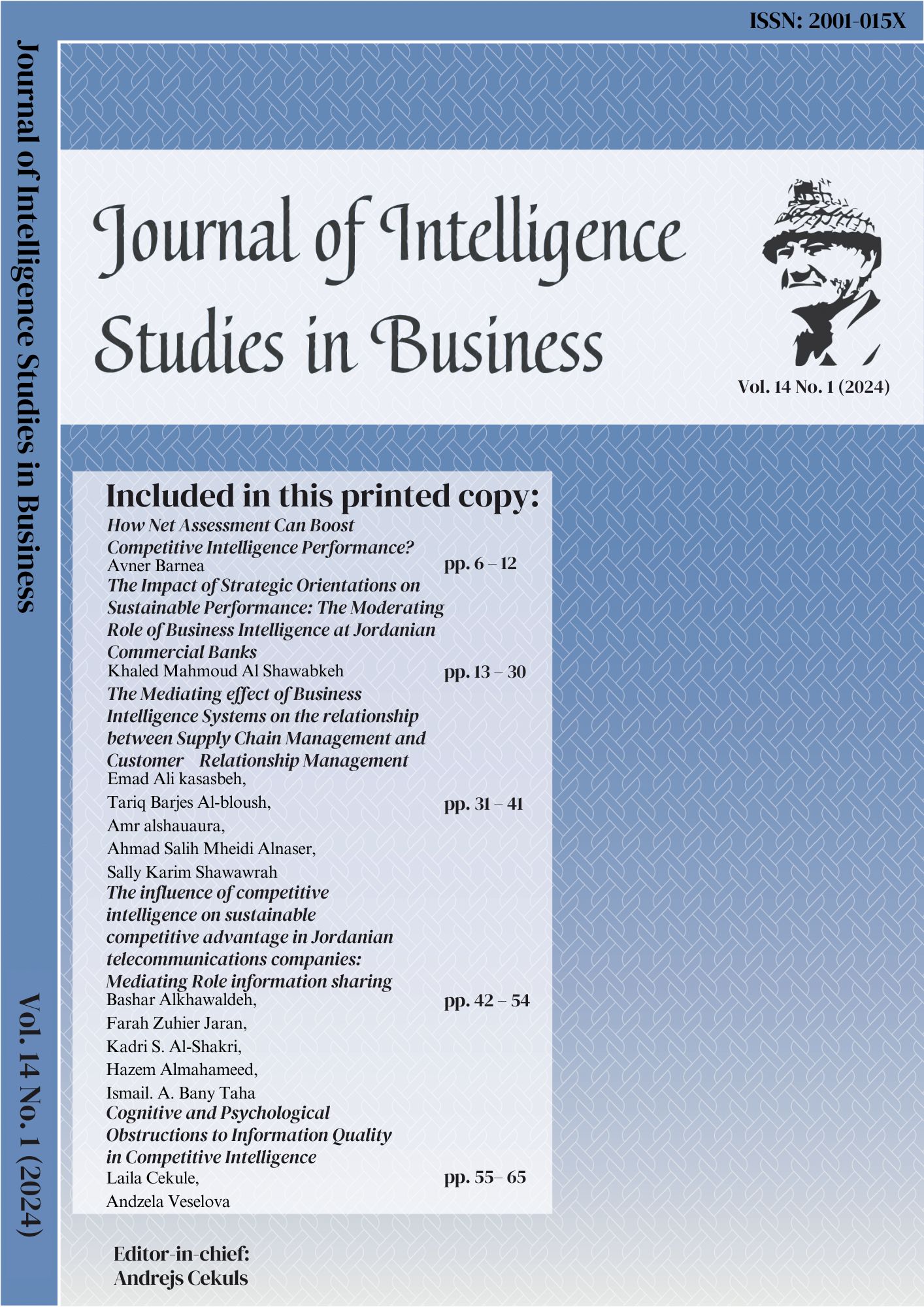 					View Vol. 14 No. 1 (2024): Journal of Intelligence Studies in Business
				