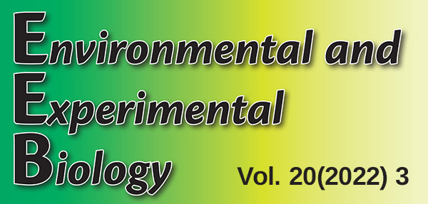 					View Vol. 20 No. 3 (2022): Environmental and Experimental Biology
				