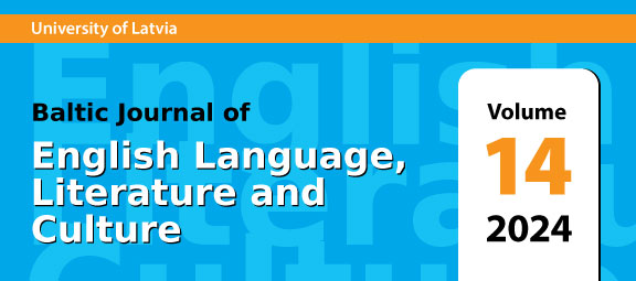 					View Vol. 14 (2024): Baltic Journal of English Language, Literature and Culture
				
